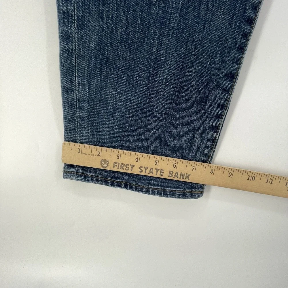 Brooks Brothers Jeans Mens 36 (FITS 33x29) Straight Faded Whiskered Denim Preppy